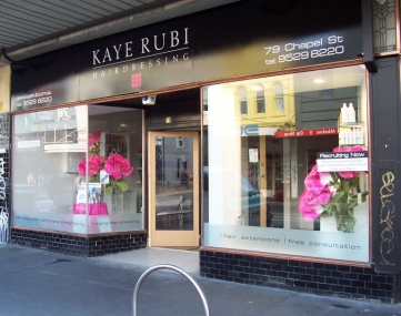 KAYE RUBI HAIRDRESSING - Chapel St Prahran- Shop Fit