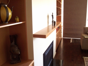 Close up of mantle piece