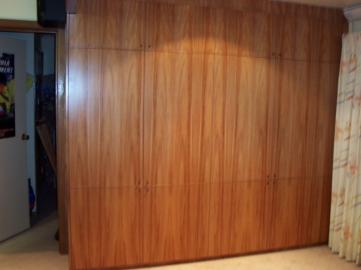 Blackwood 12 door wall unit. Note grain match to give continuous even flow throughout